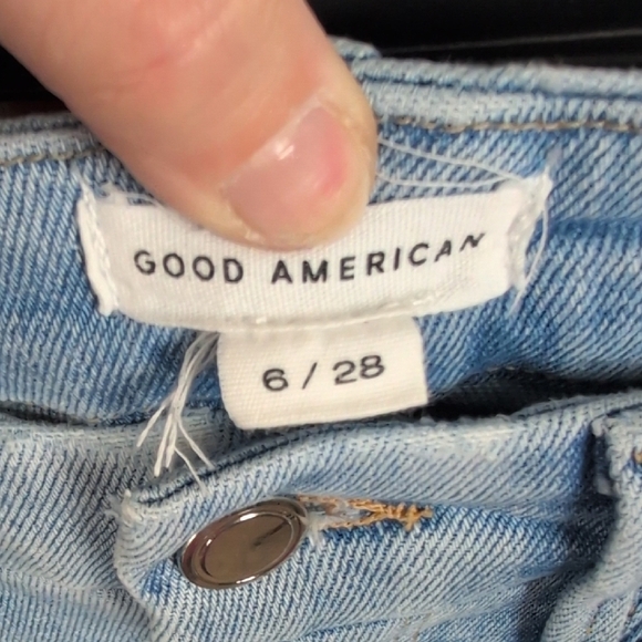 Good American Light Blue Ankle Jeans - Picture 4 of 6